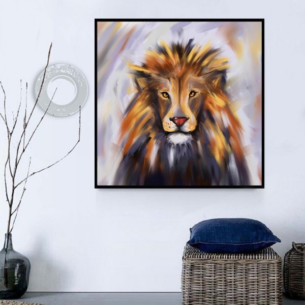 Leone 5d Diy Kit Diamond Painting Pittura Di Diamante NO2037