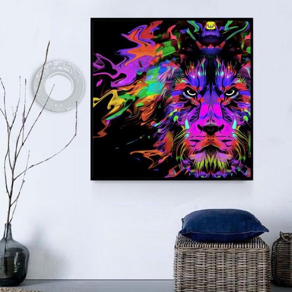 Leone 5d Diy Kit Diamond Painting Pittura Di Diamante NO2036