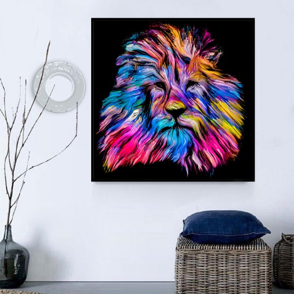 Leone 5d Diy Kit Diamond Painting Pittura Di Diamante NO2035