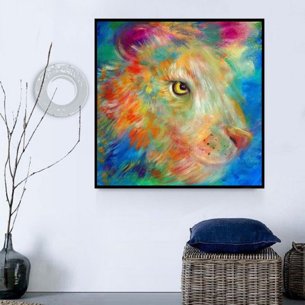 Leone 5d Diy Kit Diamond Painting Pittura Di Diamante NO2012