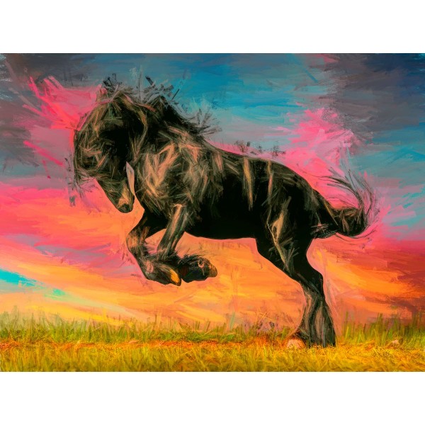 Cavallo 5d Diy Kit Diamond Painting Pittura Di Diamante NO1997