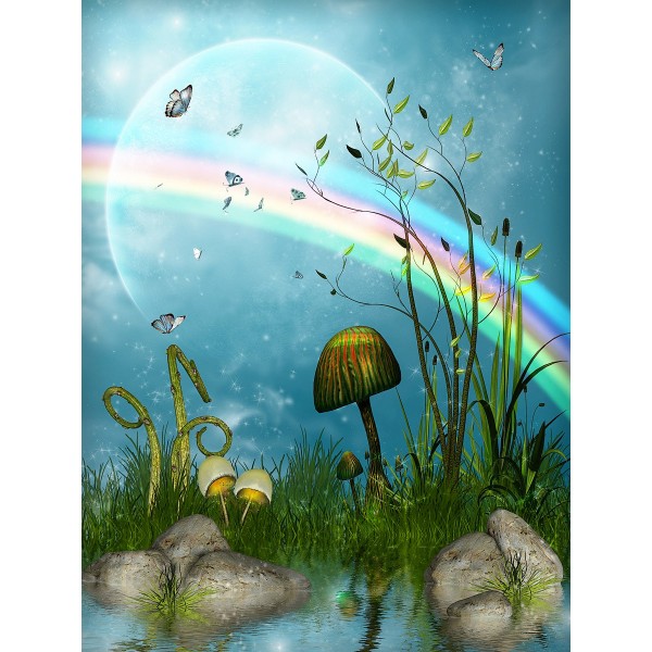 Paese Delle Fate 5d Diy Kit Diamond Painting Pittura Di Diamante NO1909