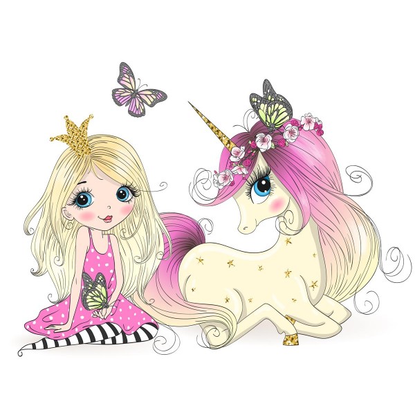 Unicorno 5d Diy Kit Diamond Painting Pittura Di Diamante NO1882