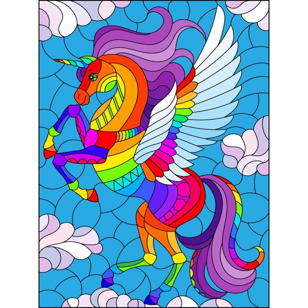 Unicorno 5d Diy Kit Diamond Painting Pittura Di Diamante NO1881