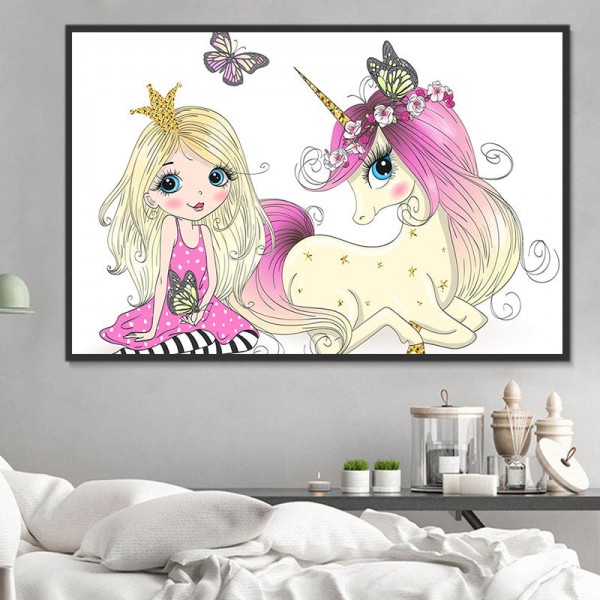 Unicorno 5d Diy Kit Diamond Painting Pittura Di Diamante NO1882