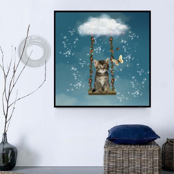 Gatto 5d Diy Kit Diamond Painting Pittura Di Diamante NO1644