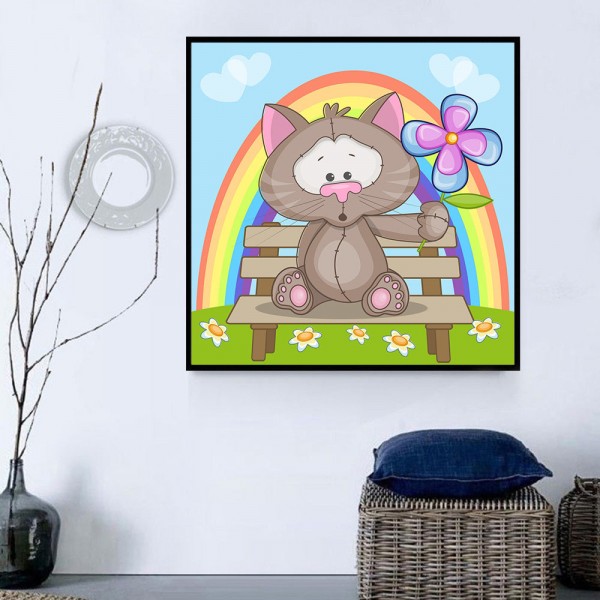 Gatto 5d Diy Kit Diamond Painting Pittura Di Diamante NO1638