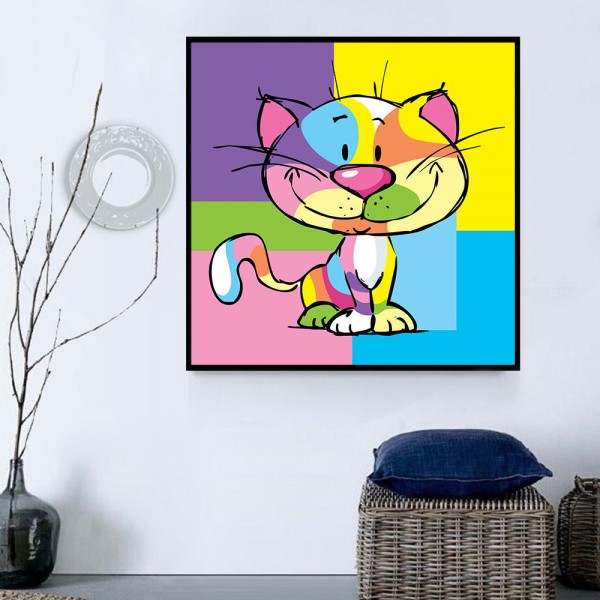 Gatto 5d Diy Kit Diamond Painting Pittura Di Diamante NO1632