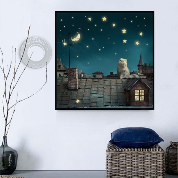 Gatto 5d Diy Kit Diamond Painting Pittura Di Diamante NO1631