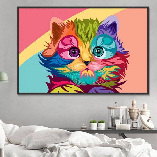 Gatto 5d Diy Kit Diamond Painting Pittura Di Diamante NO1625
