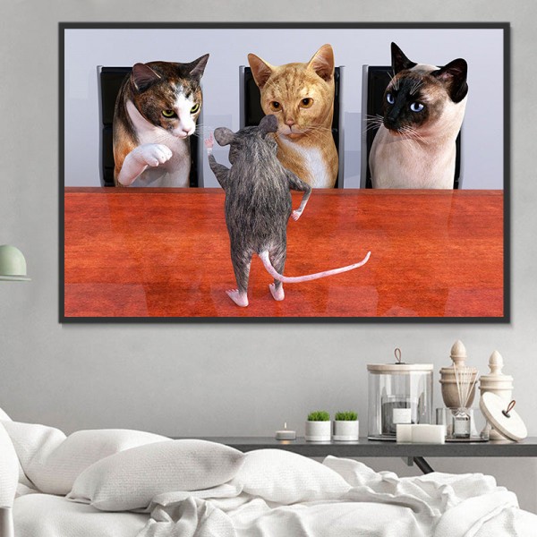 Gatto 5d Diy Kit Diamond Painting Pittura Di Diamante NO1620