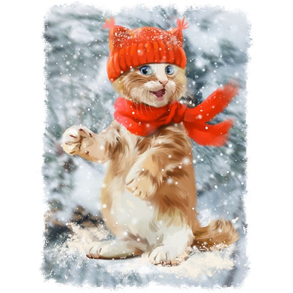 Gatto 5d Diy Kit Diamond Painting Pittura Di Diamante NO1611