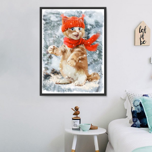 Gatto 5d Diy Kit Diamond Painting Pittura Di Diamante NO1611