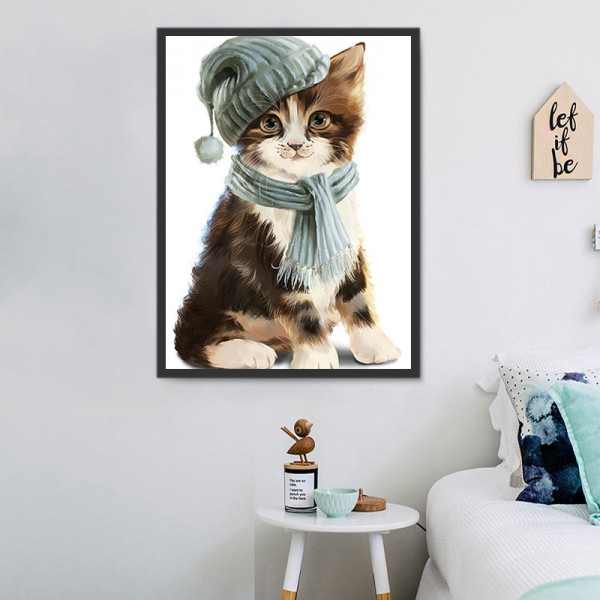 Gatto 5d Diy Kit Diamond Painting Pittura Di Diamante NO1608