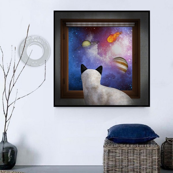 Gatto 5d Diy Kit Diamond Painting Pittura Di Diamante NO1605