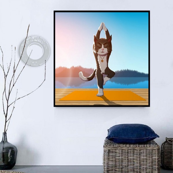 Gatto 5d Diy Kit Diamond Painting Pittura Di Diamante NO1603