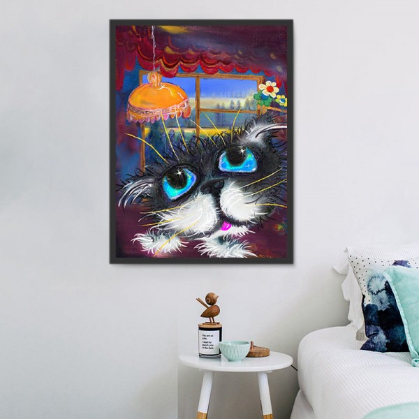 Gatto 5d Diy Kit Diamond Painting Pittura Di Diamante NO1589