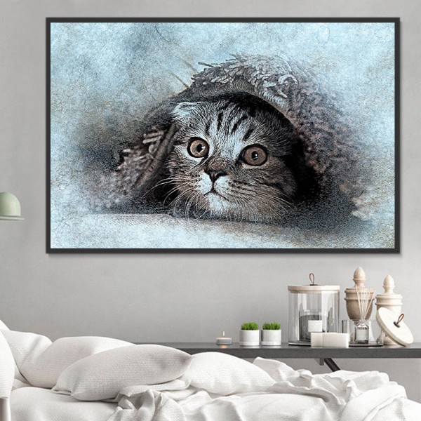 Gatto 5d Diy Kit Diamond Painting Pittura Di Diamante NO1572