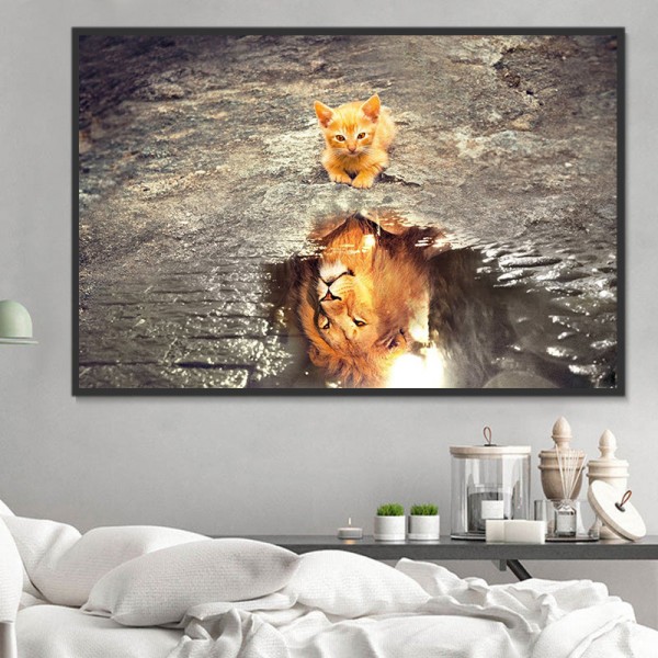 Gatto 5d Diy Kit Diamond Painting Pittura Di Diamante NO1570