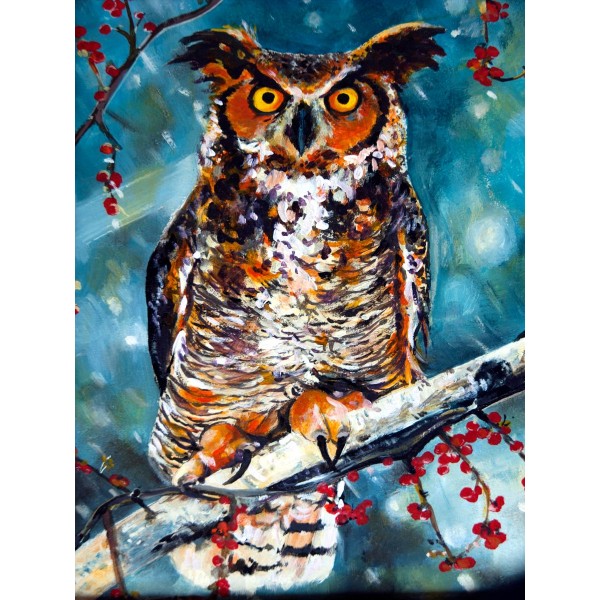 Gufo 5d Diy Kit Diamond Painting Pittura Di Diamante NO1544