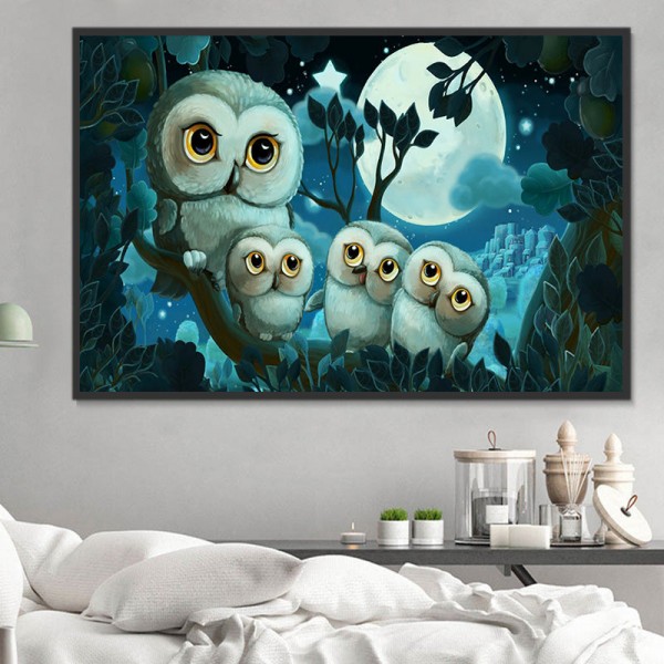 Gufo 5d Diy Kit Diamond Painting Pittura Di Diamante NO1545