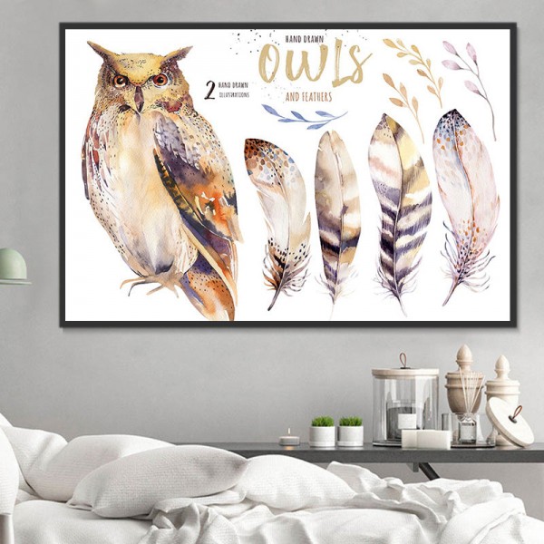 Gufo 5d Diy Kit Diamond Painting Pittura Di Diamante NO1537