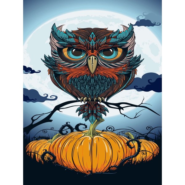 Gufo 5d Diy Kit Diamond Painting Pittura Di Diamante NO1535