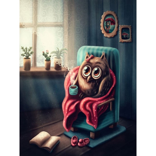 Gufo 5d Diy Kit Diamond Painting Pittura Di Diamante NO1533