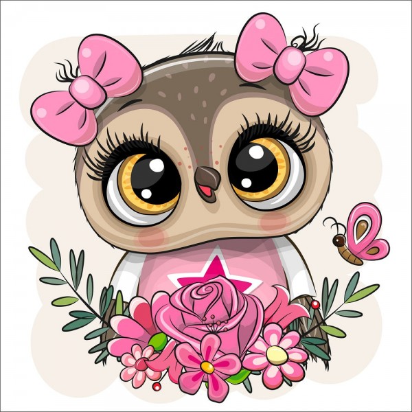 Gufo 5d Diy Kit Diamond Painting Pittura Di Diamante NO1518