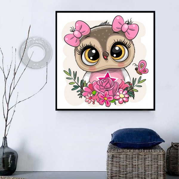 Gufo 5d Diy Kit Diamond Painting Pittura Di Diamante NO1518