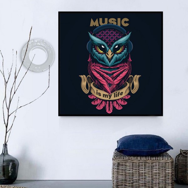 Gufo 5d Diy Kit Diamond Painting Pittura Di Diamante NO1516