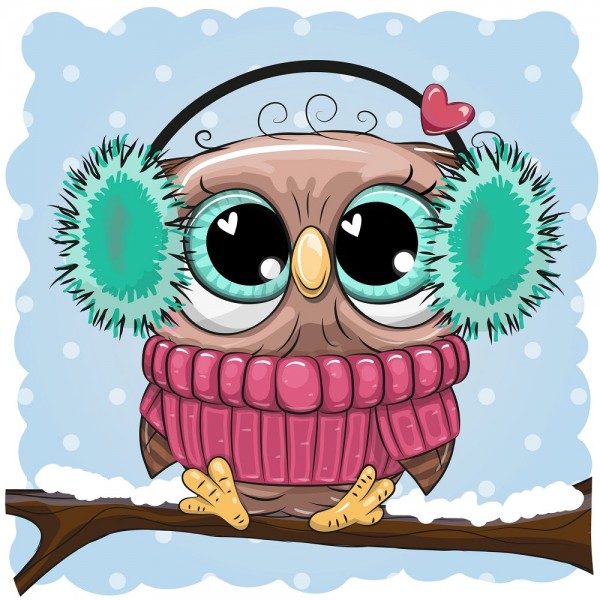 Gufo 5d Diy Kit Diamond Painting Pittura Di Diamante NO1514