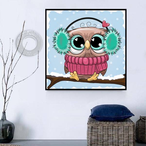 Gufo 5d Diy Kit Diamond Painting Pittura Di Diamante NO1514