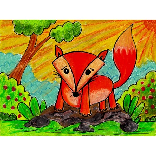 Volpe 5d Diy Kit Diamond Painting Pittura Di Diamante NO1428