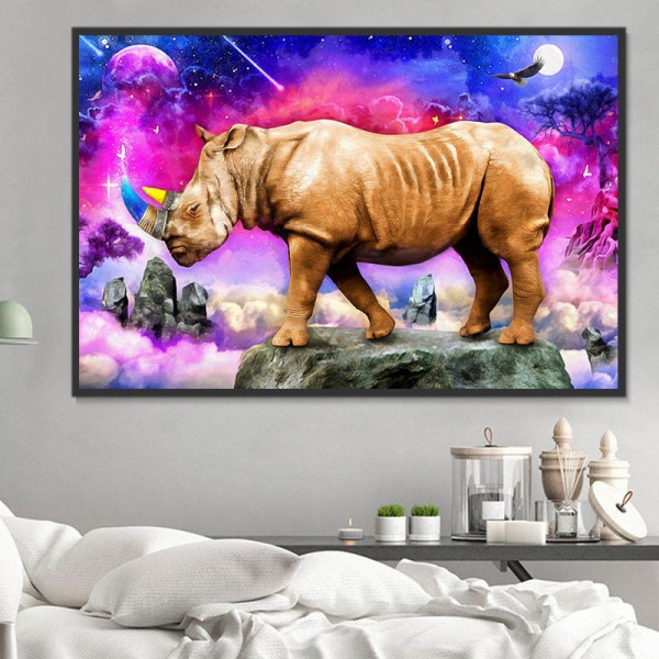 Rinoceronte 5d Diy Kit Diamond Painting Pittura Di Diamante NO1425