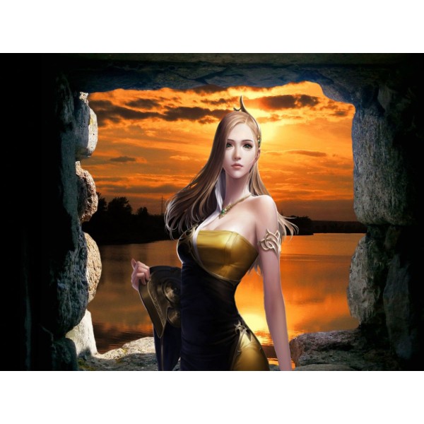 Ritratto 5d Diy Kit Diamond Painting Pittura Di Diamante NO1274