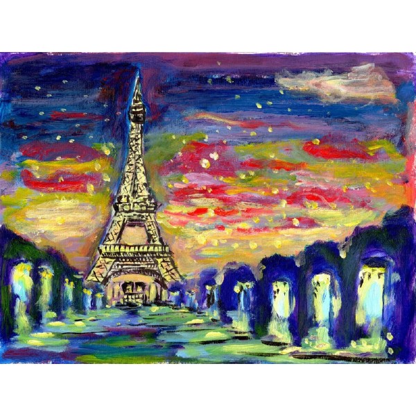 Torre Eiffel 5d Diy Kit Diamond Painting Pittura Di Diamante NO1230