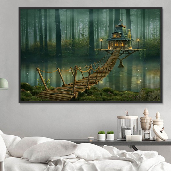 Paese Delle Fate 5d Diy Kit Diamond Painting Pittura Di Diamante NO758