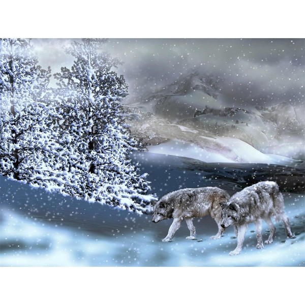 Lupo 5d Diy Kit Diamond Painting Pittura Di Diamante NO550