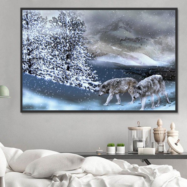 Lupo 5d Diy Kit Diamond Painting Pittura Di Diamante NO550