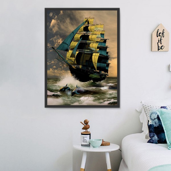 Barche 5d Diy Kit Diamond Painting Pittura Di Diamante NO516