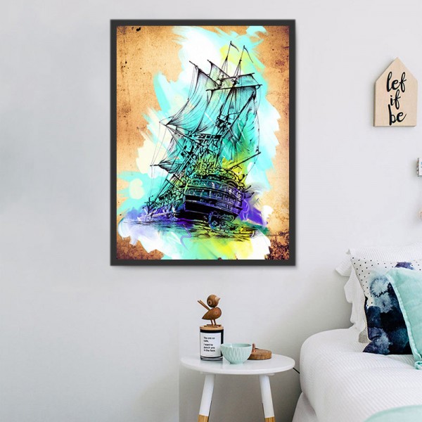 Barche 5d Diy Kit Diamond Painting Pittura Di Diamante NO510