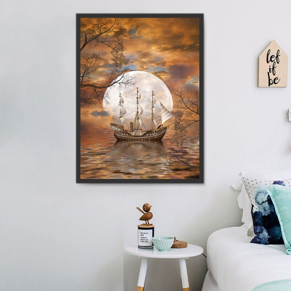 Barche 5d Diy Kit Diamond Painting Pittura Di Diamante NO507