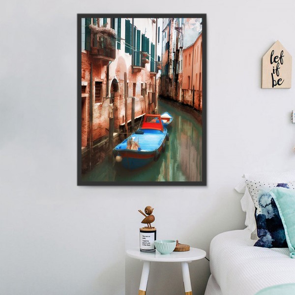 Barche 5d Diy Kit Diamond Painting Pittura Di Diamante NO506