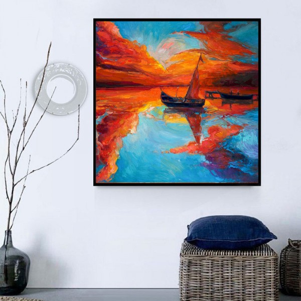 Barche 5d Diy Kit Diamond Painting Pittura Di Diamante NO505