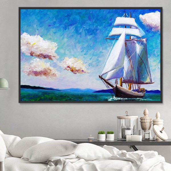 Barche 5d Diy Kit Diamond Painting Pittura Di Diamante NO495