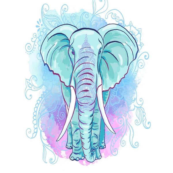 Elefante 5d Diy Kit Diamond Painting Pittura Di Diamante NO450