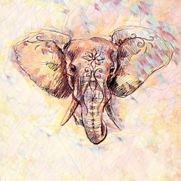 Elefante 5d Diy Kit Diamond Painting Pittura Di Diamante NO437