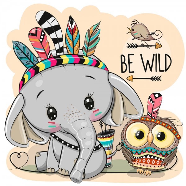 Elefante 5d Diy Kit Diamond Painting Pittura Di Diamante NO434