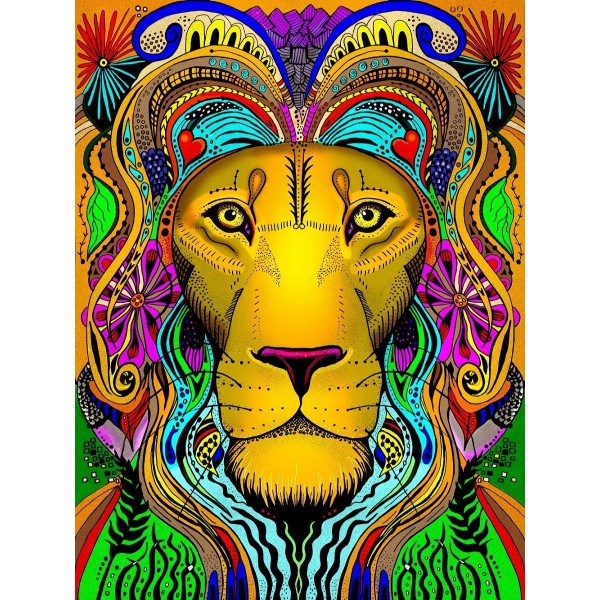Leone 5d Diy Kit Diamond Painting Pittura Di Diamante NO358